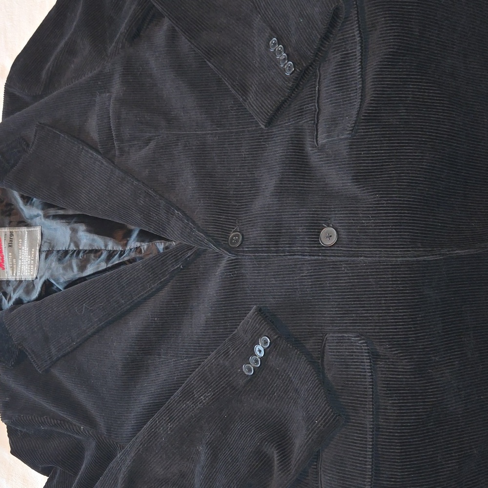 Machine By Machine Clothing Co. Black Corduroy Sz. XL Blazer‎ Jacket